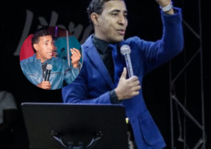 Azul Rojo Corazón Garabato Tarjeta de Agradecimiento